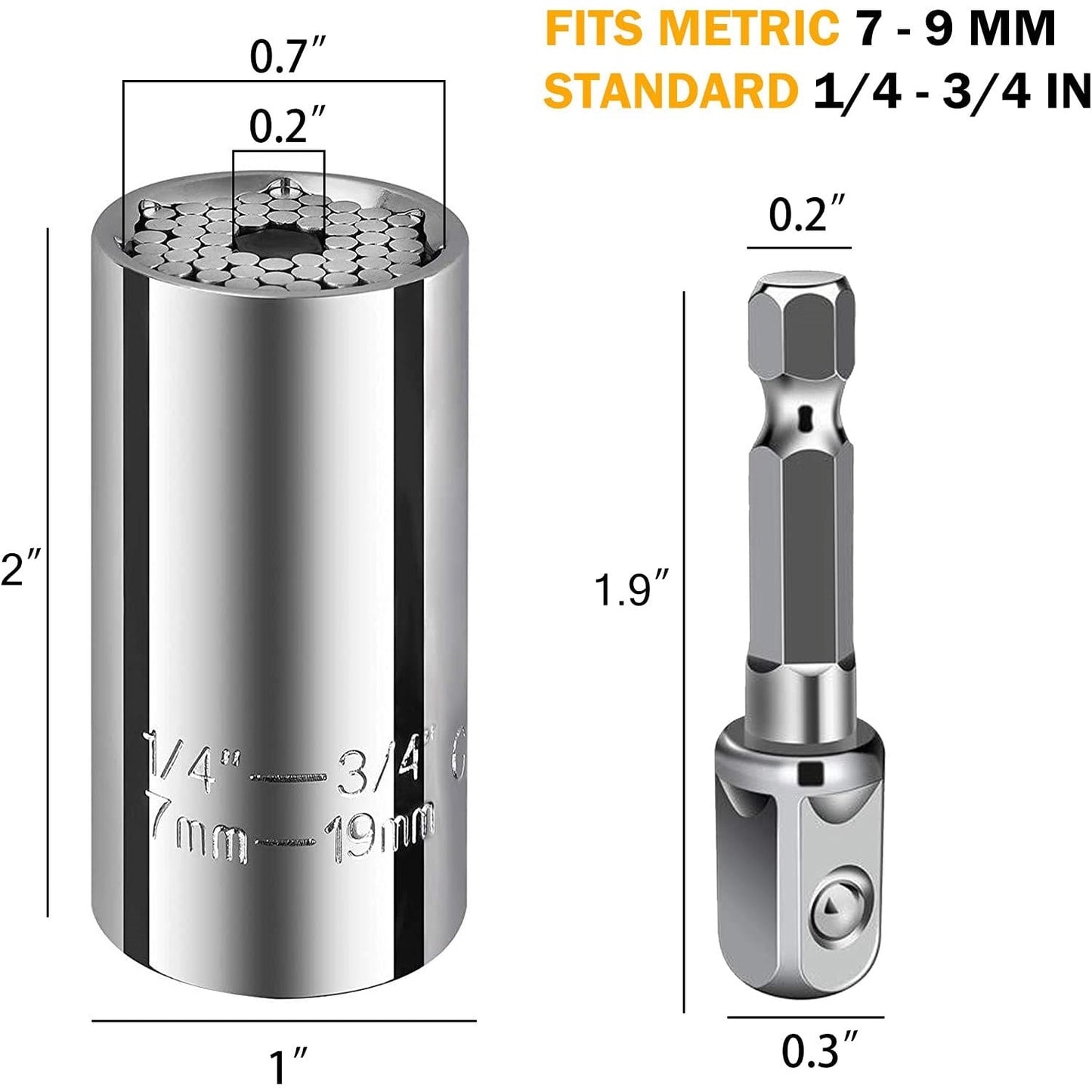 Socket Universal - Ajuste automático - Universal Fix + [BRINDE]