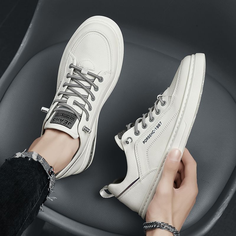 Tênis Casual Couro Sneakers Vulcanized