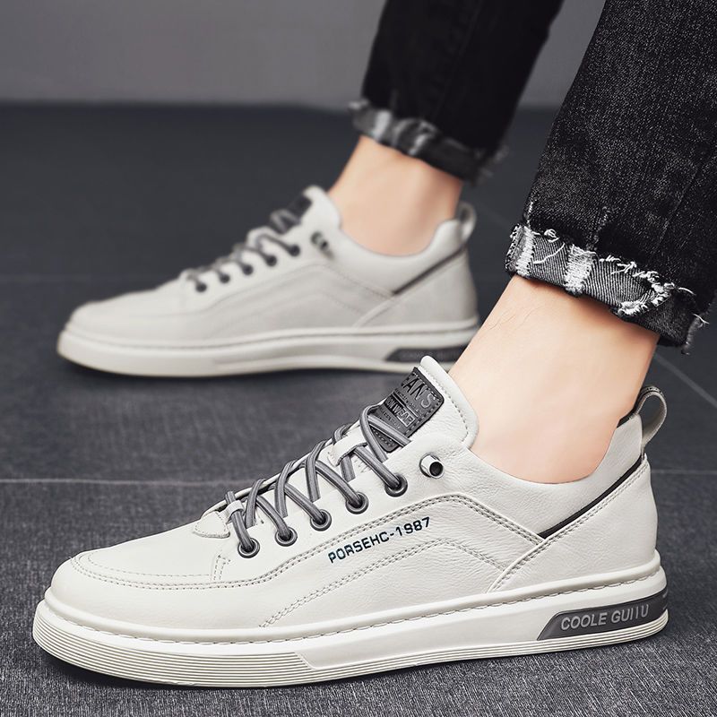 Tênis Casual Couro Sneakers Vulcanized