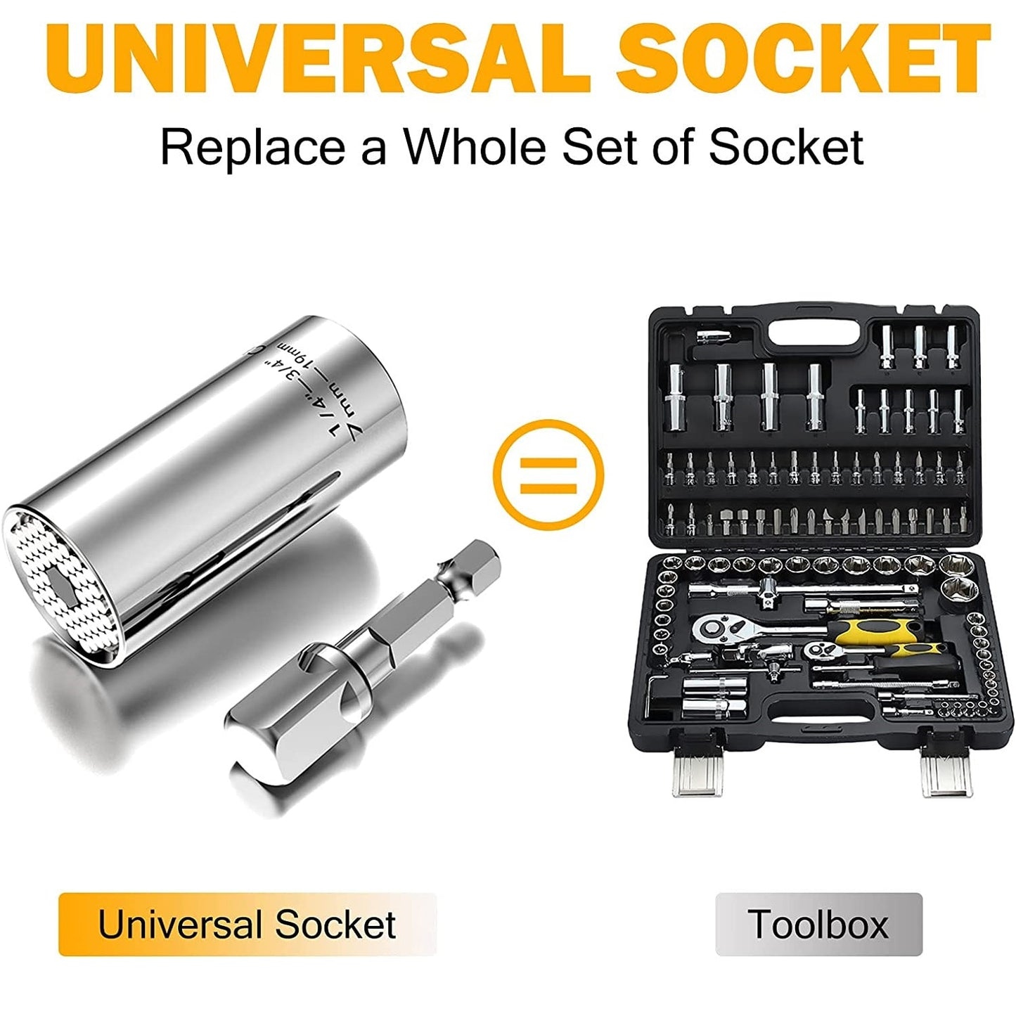 Socket Universal - Ajuste automático - Universal Fix + [BRINDE]
