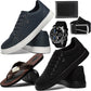 Super Kit 6 em 1 Moda Masculina: 2 pares de Tênis + Chinelo/ Relógio/ Carteira e Cinto
